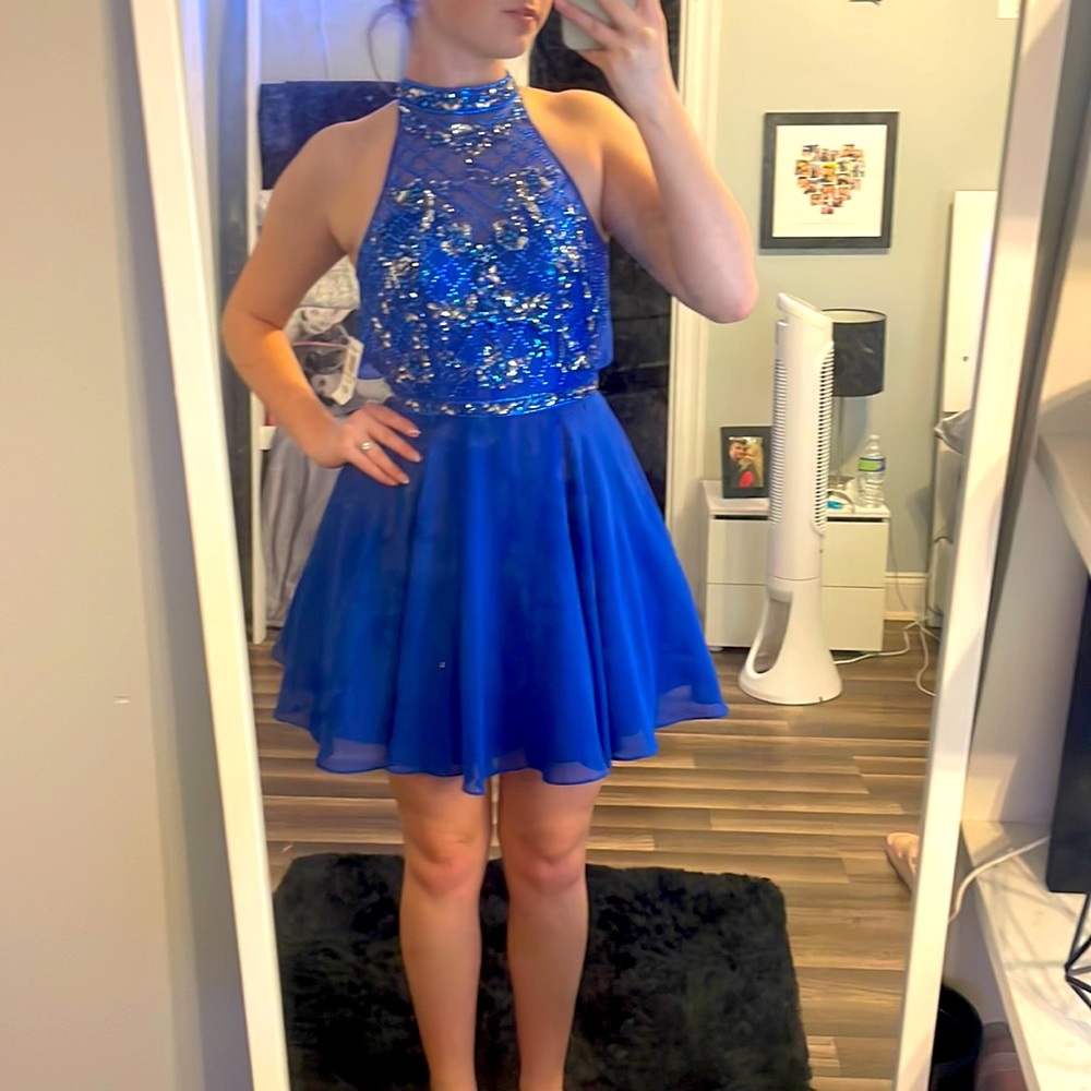 Royal blue homecoming dress